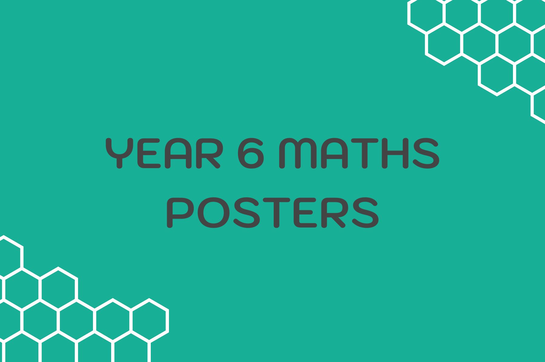 Maths Posters Y6