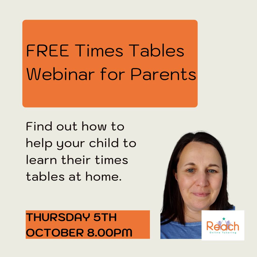 Free times tables webinar 5th October